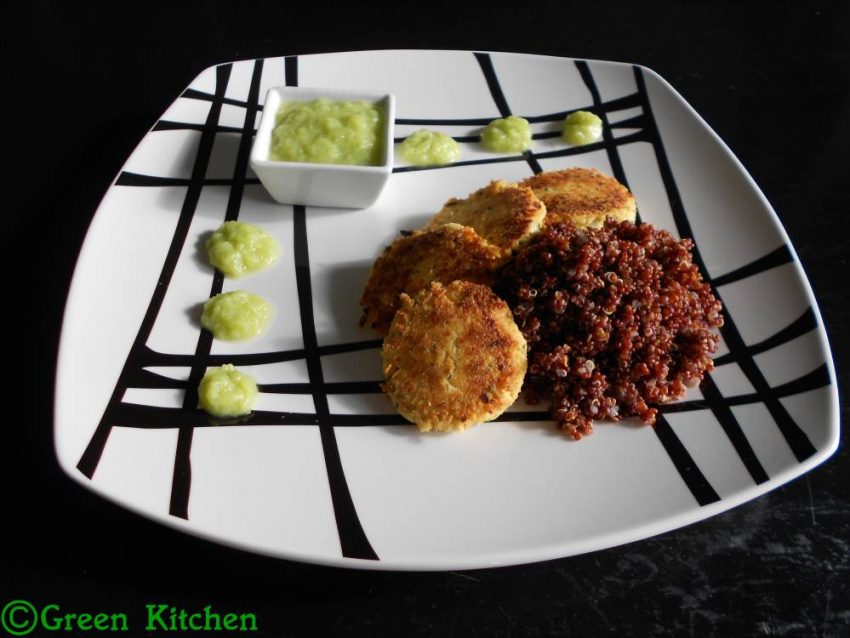 Galettes de tofu et coulis de poireaux