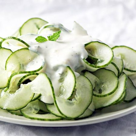 Salade de concombre à la menthe