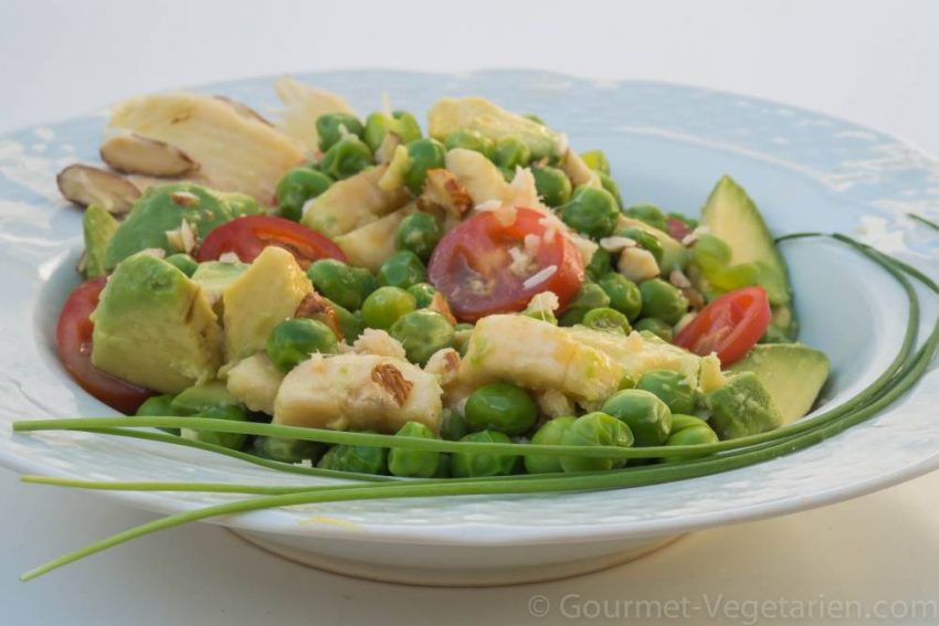 Salade d’avocats — petits pois