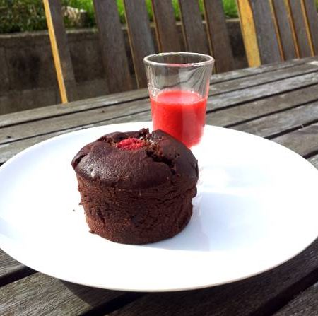 Muffins choco-framboise
