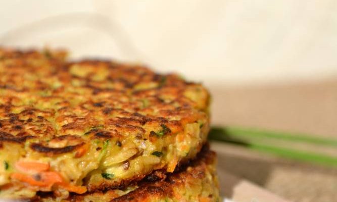 Galettes végétales de légumes aux flocons d’avoine