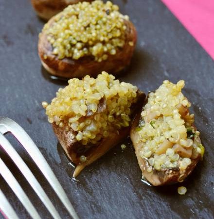 Champignons farcis au quinoa