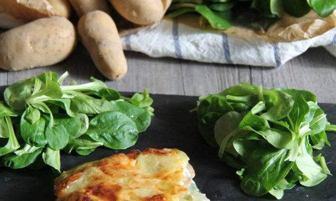 Gratin pommes de terre — champignons