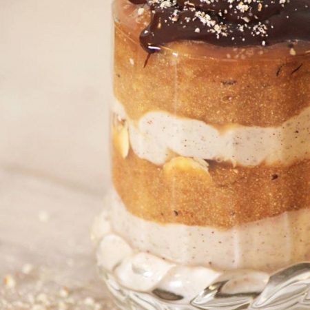 Irrésistibles verrines noisette poire chocolat