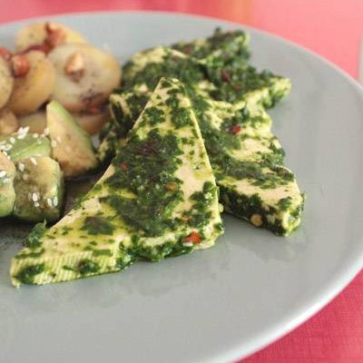 Tofu chimichurri