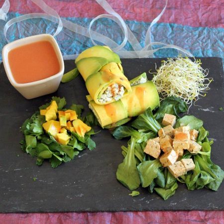 Cannelonis d’avocat au tofu
