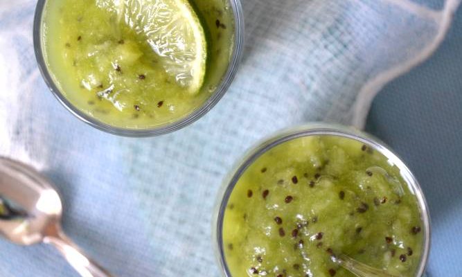 Crèmes de coco banane kiwi