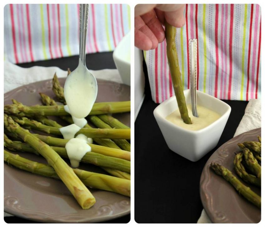 Asperges vertes et sauce blanche