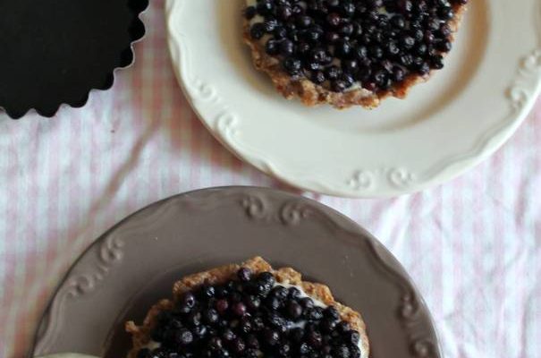 Tartelettes crues aux myrtilles