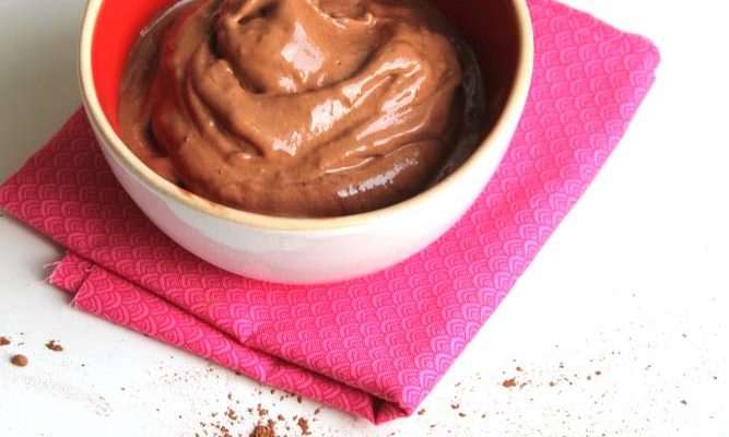 Glace végétale au chocolat (sans sorbetière)