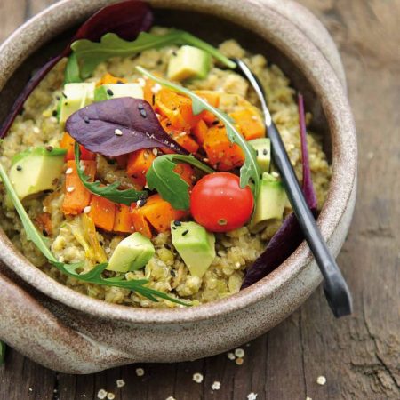 Kasha de quinoa aux petits légumes