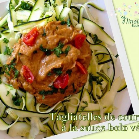 Tagliatelles crues de courgette