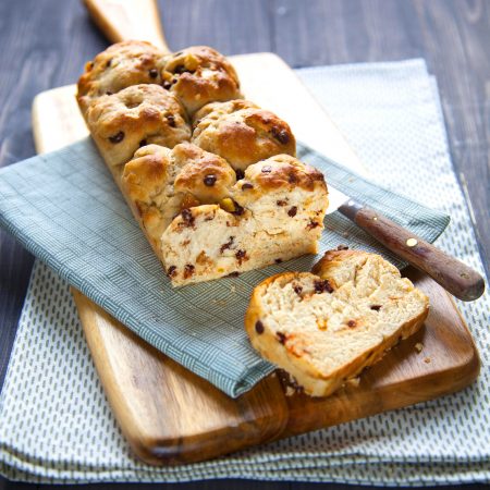 Brioche aux écorces d’orange et pépites de chocolat