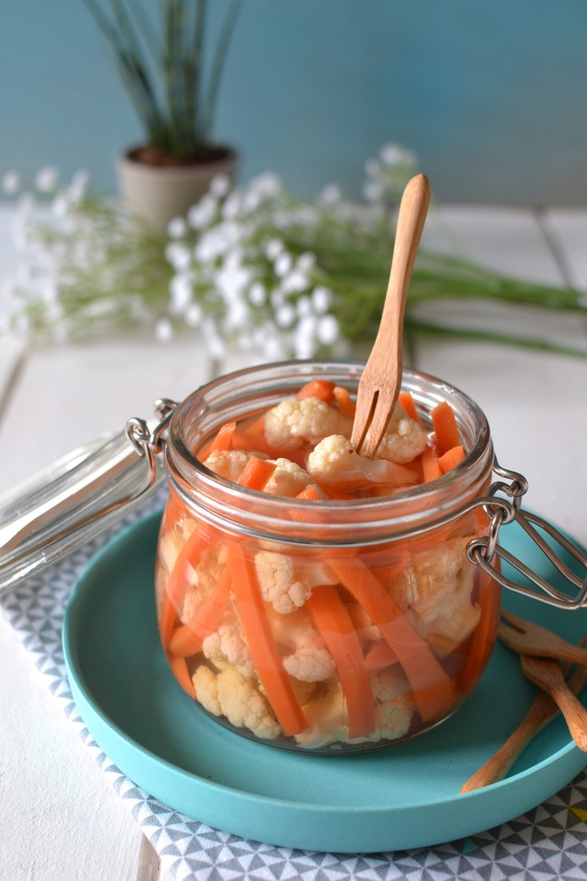 Légumes croquants au vinaigre