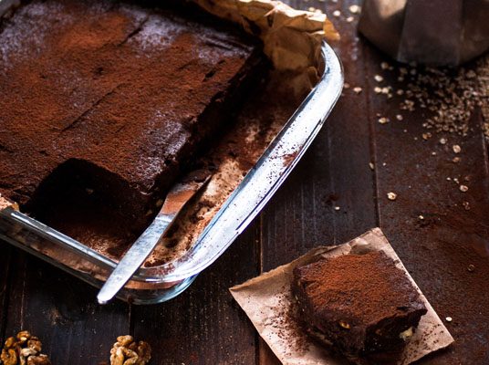 Brownie aux dattes et au sarrasin