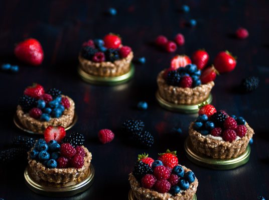 tartelettes fruits rouges vegan