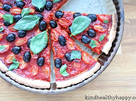 Tarte Tomates-Olives-Basilic
