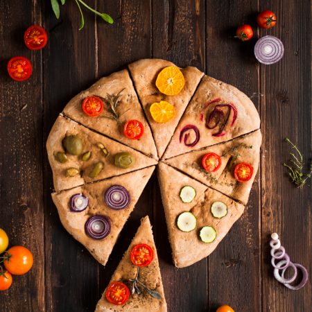 Focaccia des quatre saisons