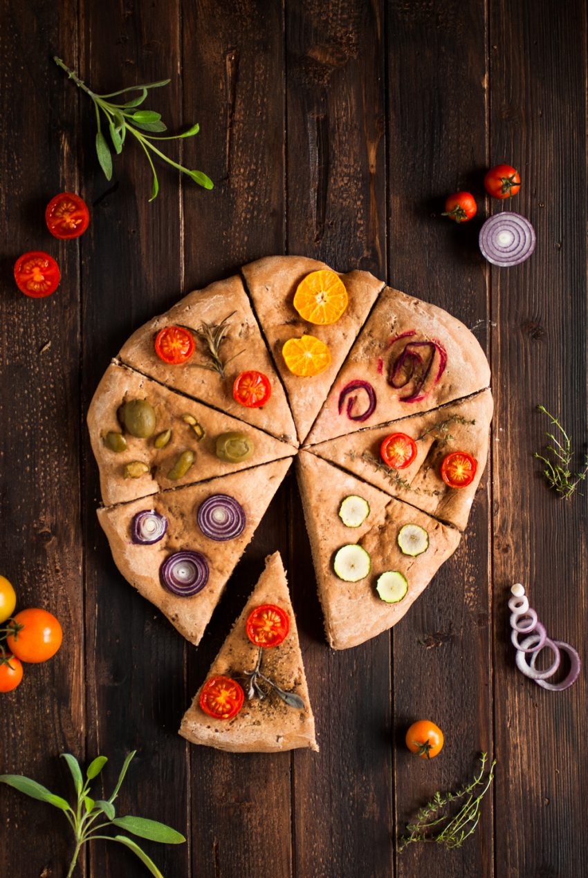 Focaccia des quatre saisons