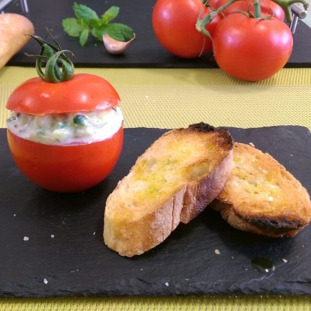 Tomates farcies au tzatziki