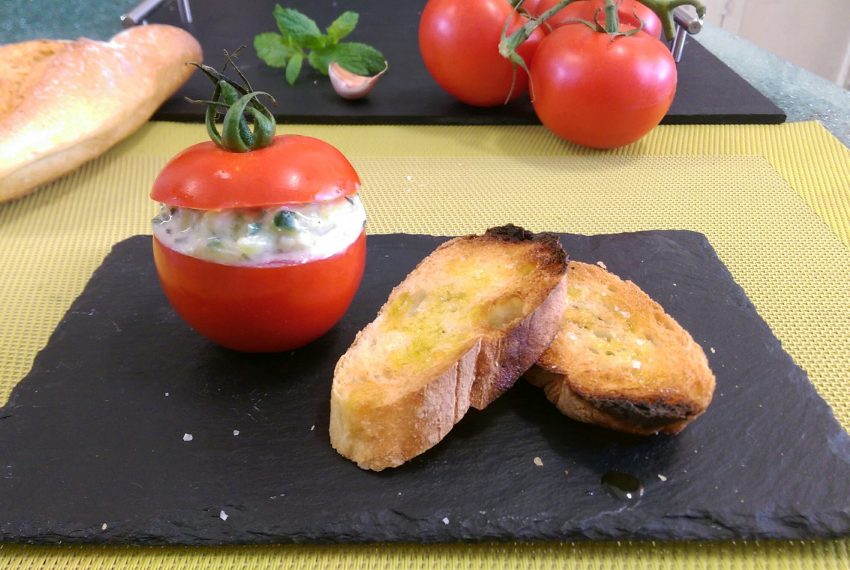 Tomates farcies au tzatziki