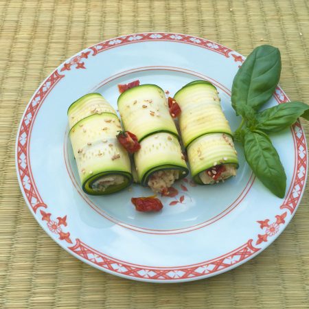 Nem de courgettes crues aux saveurs du Sud