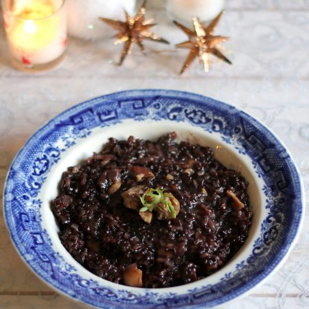 Risotto de riz interdit et châtaignes