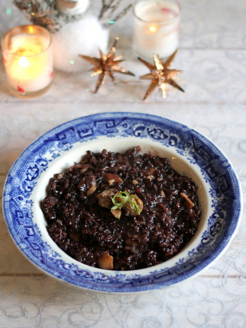 Risotto de riz interdit et châtaignes