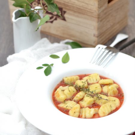 Gnocchis véganes de pomme de terre