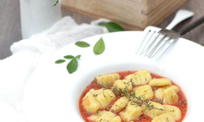 Gnocchis véganes de pomme de terre