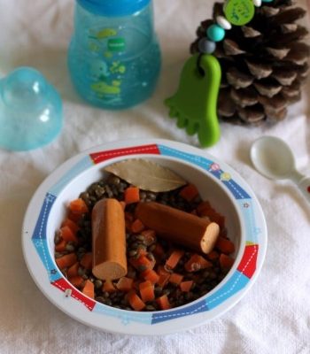 Saucisse-lentilles pour bébé dès 12 mois