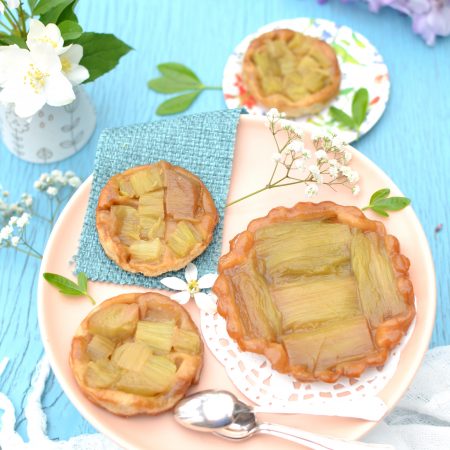 Tartelettes tatin à la rhubarbe