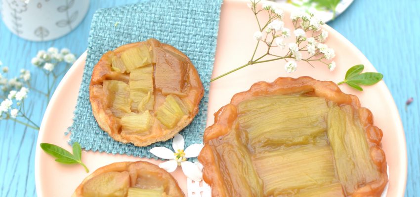 Tartelettes tatin à la rhubarbe