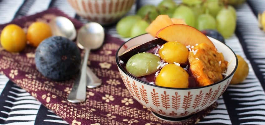 Açai bowl aux fruits de la rentrée