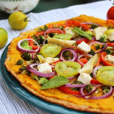 Pizza aux légumes de fin d’été