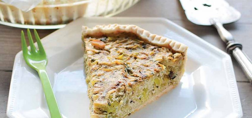 Quiche aux Poireaux <span class="amp">&</span> Coriandre