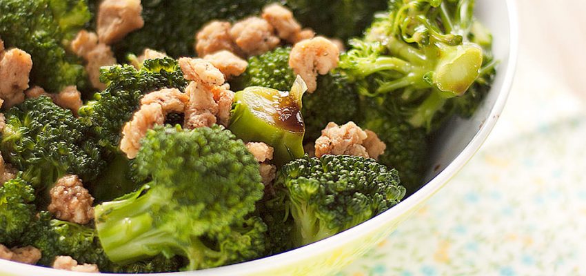 Salade tiède de brocolis