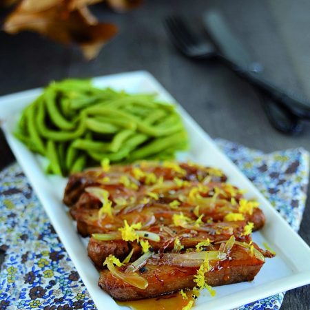 aiguillettes de seitan orange vegan