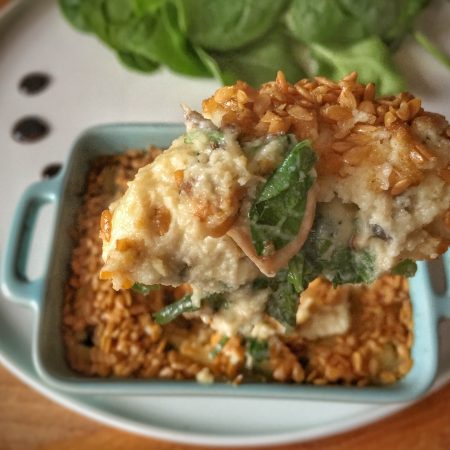 Cocotte crémeuse aux champignons