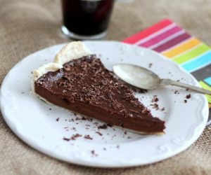 Tarte au chocolat et courge végane