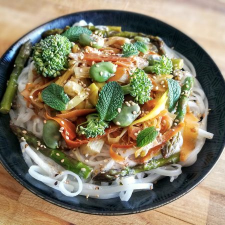 pasta primavera façon thaï