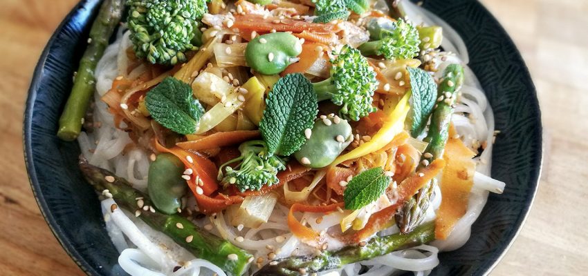 pasta primavera façon thaï
