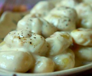 sauce végé à l'ail pour pâtes et gnocchis