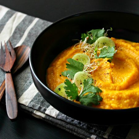 Purée carotte et patate douce à l’orange