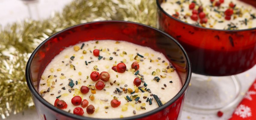 Velouté de chou-fleur aux noix de cajou