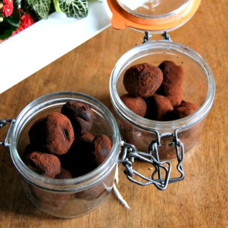 Truffes végétaliennes au chocolat