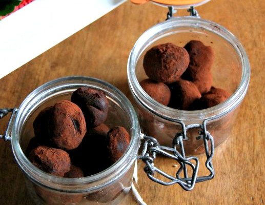 Truffes végétaliennes au chocolat