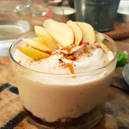Crème dessert végétale crue à la poire