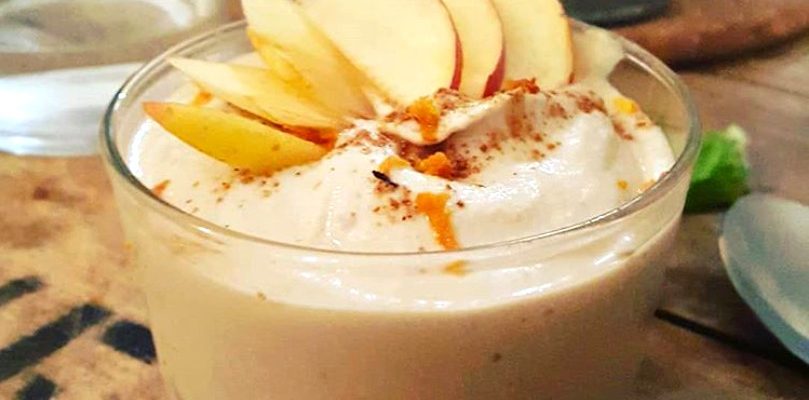 Crème dessert végétale crue à la poire
