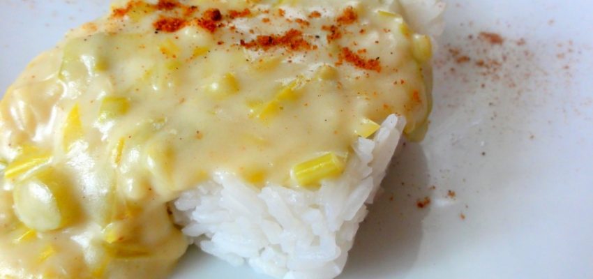 béchamel végétale oignons poireaux
